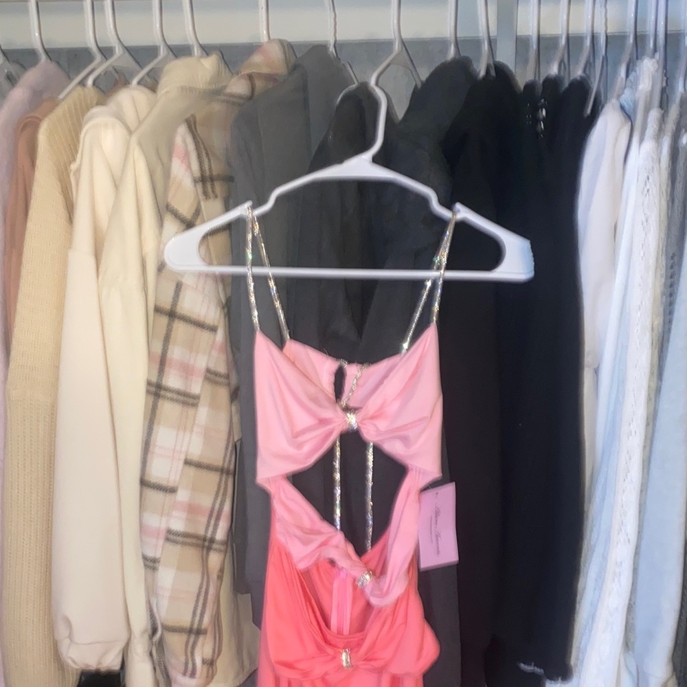 Miaou Pink Dress with Silver Straps